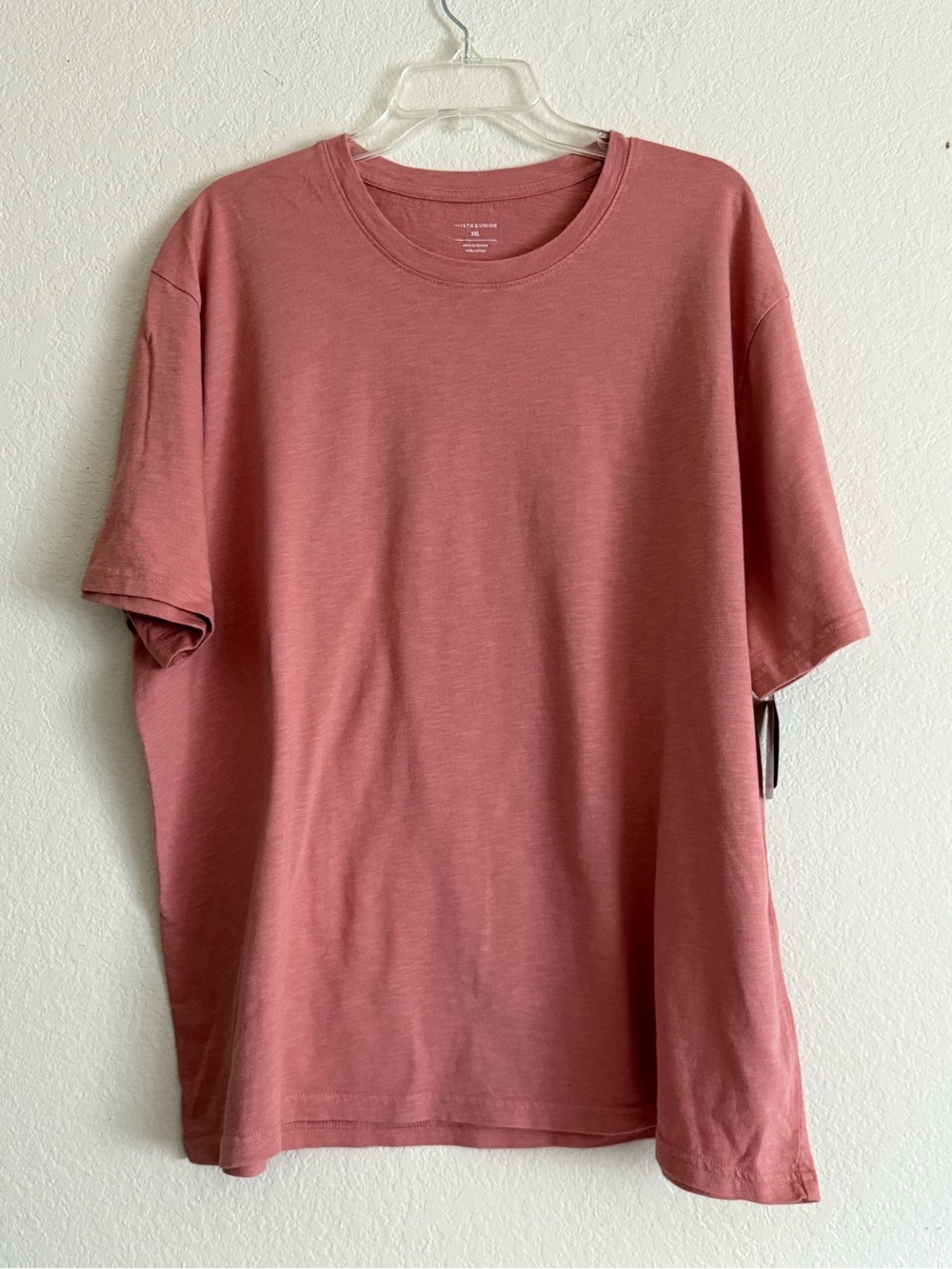 14th & Union Men's Crew Neck Tee in Dusty Rose